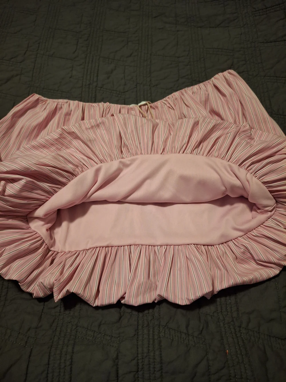 Gianni Bini Pink Striped Bubble Skirt